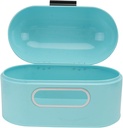 Ciieeo 1pc Sky- Metal Bread Box Visible Design for Kitchen Organization for Home Bakery and Shops Construction Keeps Bread Fresh