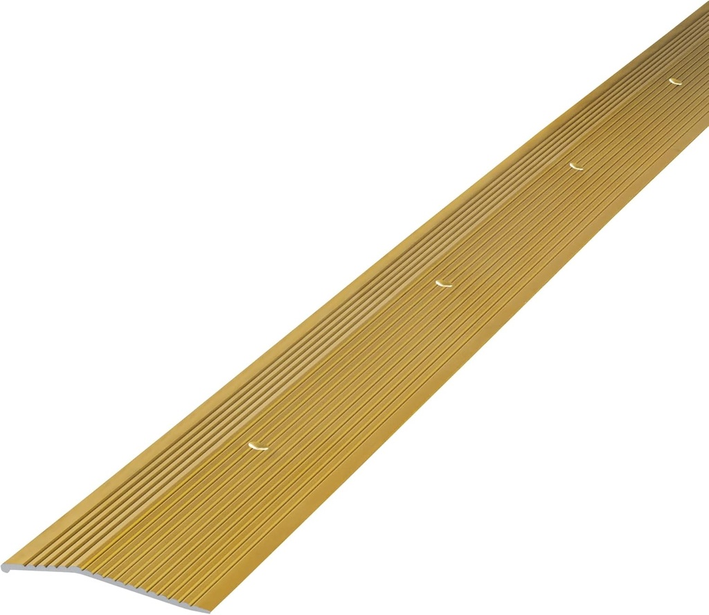 M-D Building Products 79251 2 in. X 72 in. Satin Brass Aluminum Fluted Carpet Trim w/Screw Nails