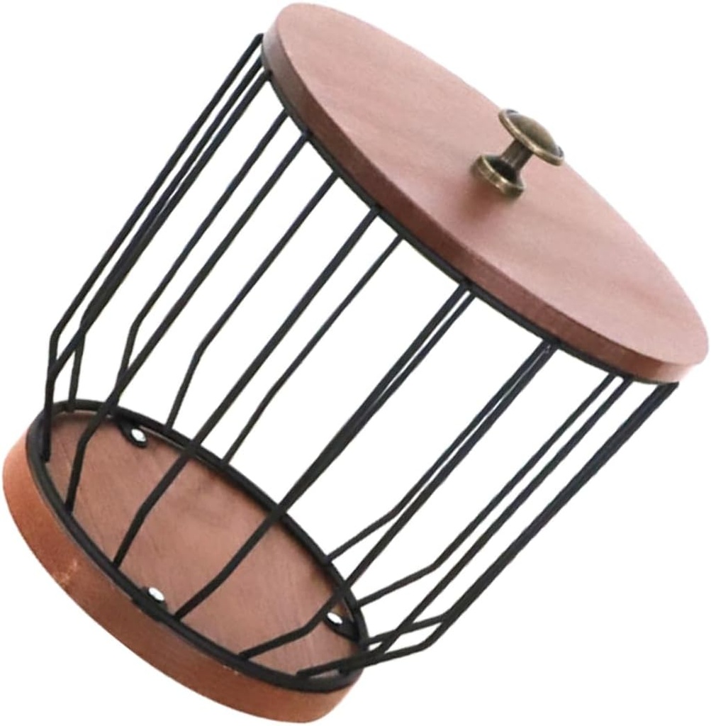 Coffee Storage Basket Lid Elegant Organizer for Coffee Capsules Fruits Snacks for Home Desktop Kitchen Counter Accessory Design