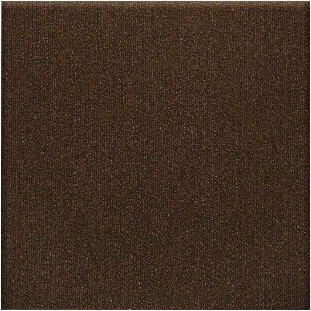 Carpet Tiles Peel and Stick, Self Adhesive Carpet Floor Tile 24" x 24", Brown Soft Padded Flooring Sticker, Home Decor for Bedroom Living Room Office, 20 Tiles per Box