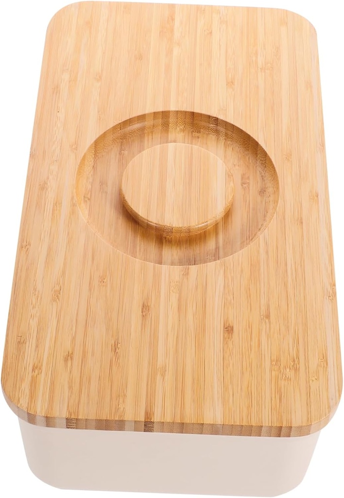 STOBAZA Capacity Bread Storage Box Airtight Bread Bin Countertop Holder Container Lid Home Storage