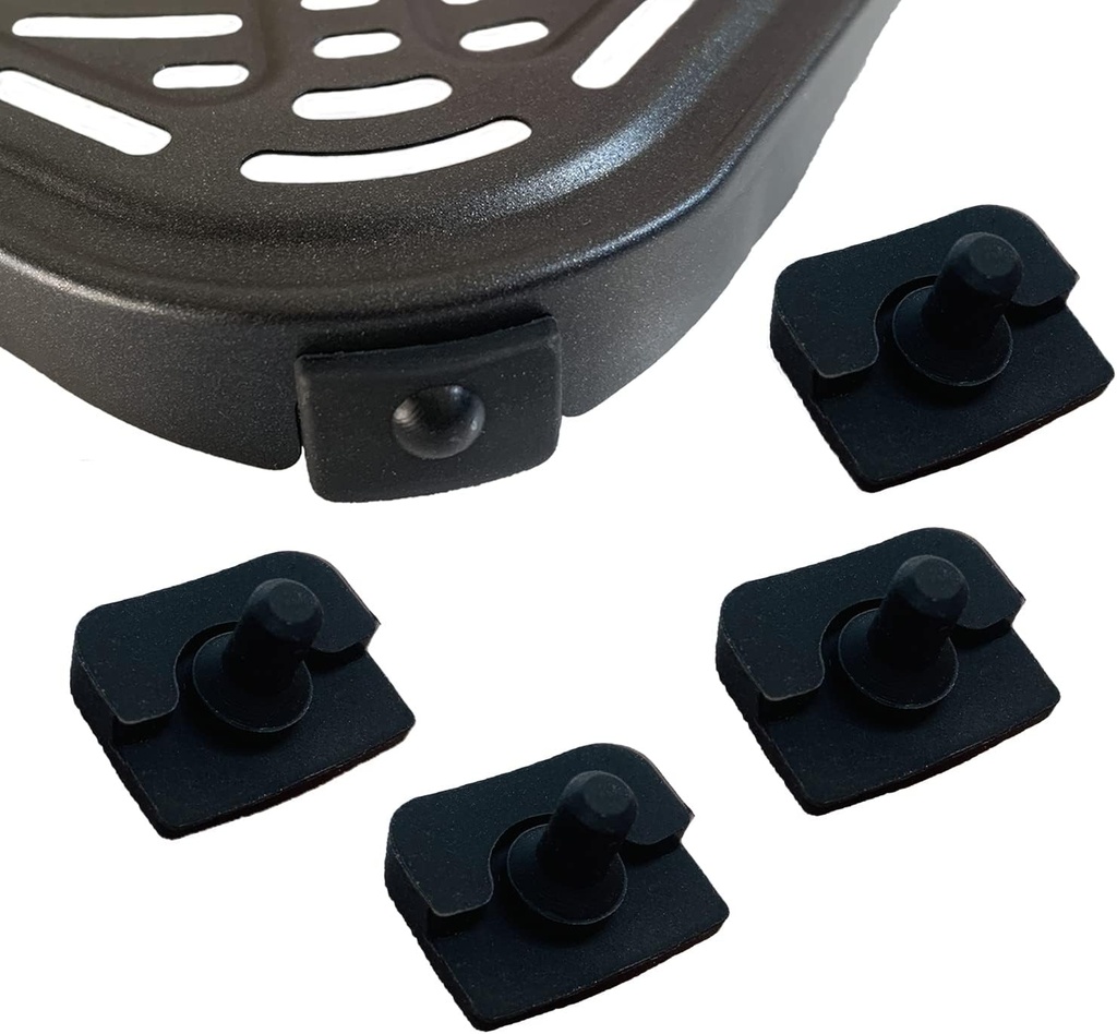 4PCS Air Fryer Rubber Bumpers for COSORI 6.8 Quart Air Fryers, Upgraded Air Fryer Silicone Rubber Feet, Rubber Tabs, Rubber Tips, Rubber Stoppers for COSORI 6.8QT Air Fryer Tray