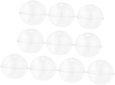 10pcs Transparent Round Ball Cake Containers Plastic Cake Boxes Portable Lightweight Sphere Mousse Holders Protective Dessert Storage