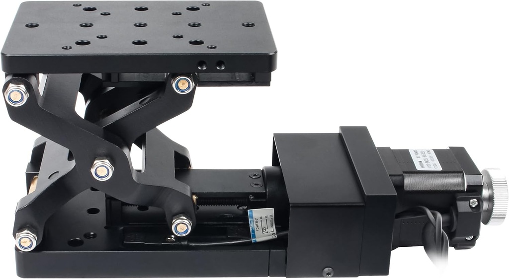 RATTMMOTOR Motorized Lifting Platform, 60mm Stroke Z-Axis Electric Slide Stage Optical Vertical Lift Table with Nema17 Stepper Motor (HTZ120-42P)