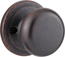 Kwikset Juno Hall/Closet Knob in Rustic Bronze
