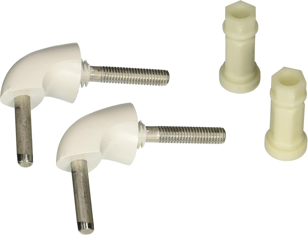 Bemis 7BHK84 000 Toilet Seat Hinge/Hardware Kit, White