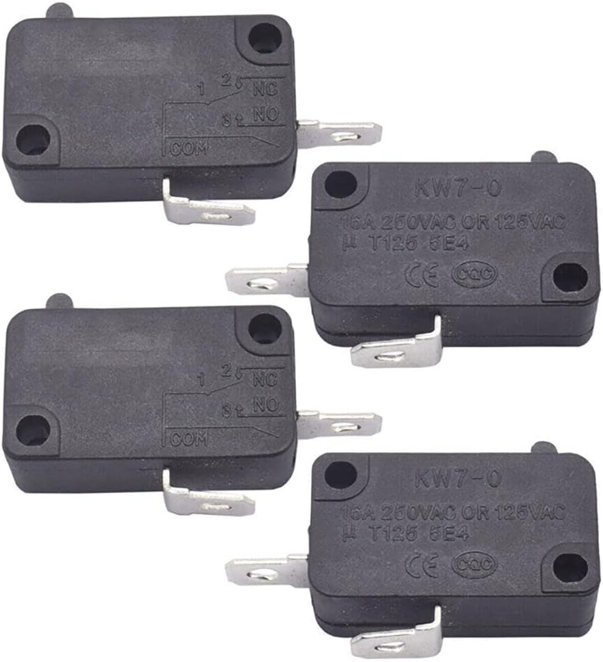 TEAMWILL 4PCS Micro Switch for Air Fryer XL Power XL Vortex Air Fryer KW7-0 16A 125V