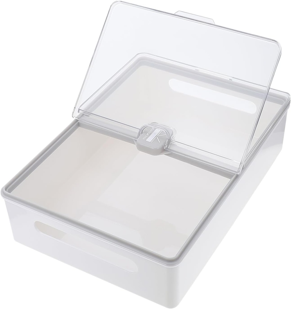 1pc Stackable Storage Fresh-keeping Box for Kitchen and Fridge Multi-purpose Organizer for Eggs Bread and More Easy to Clean Design