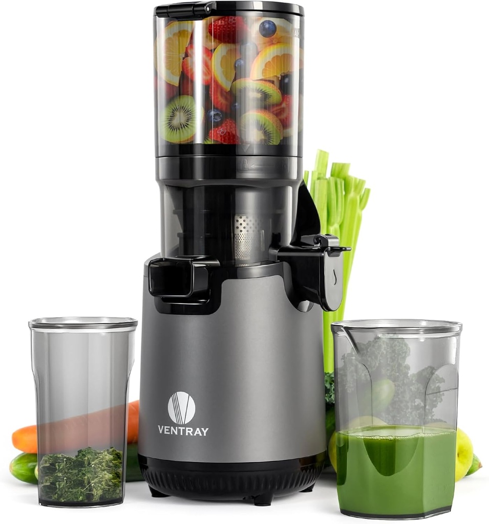 Ventray Ginnie Cold Press Juicer Machines for Personal Use and Ventray 900 Cold Press Juicer for Large Family Use