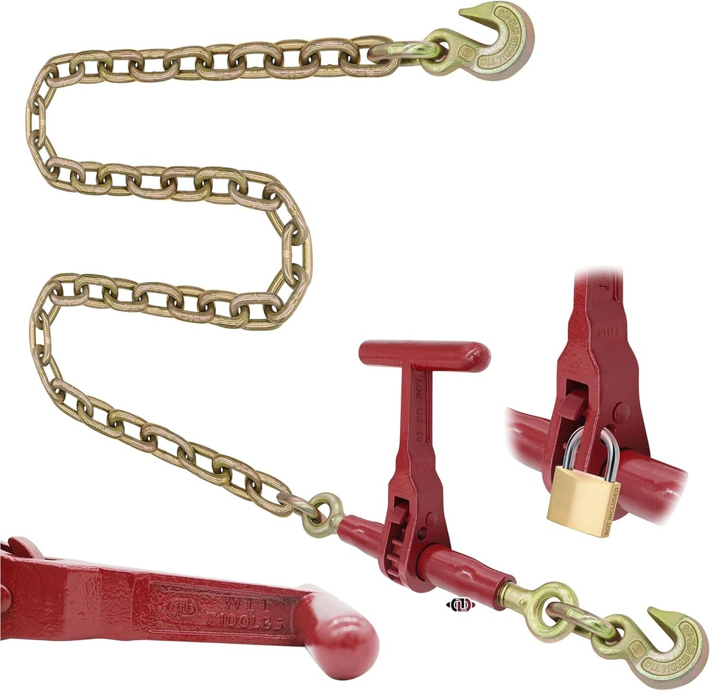 Underlift Ratchet Chain Binder - 6600-Lb. Load Capacity, Model Number LDR-UR-38