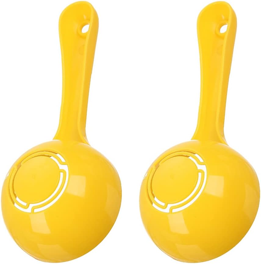 Cabilock 2pcs Rice Spoon Semicircular Design Rice Scoop for Home Use Non-stick Kitchen Utensils Yellow for Serving