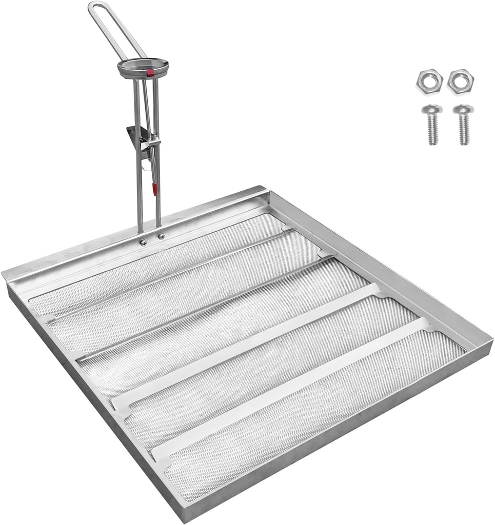 Commercial 13.75 x 13.75 inch stainless steel fryer filter -550 micron mesh can replace Frymat TK45 fryer - compatible with Avantco and Pitco fryers - extends the life of cooking oil by 40%