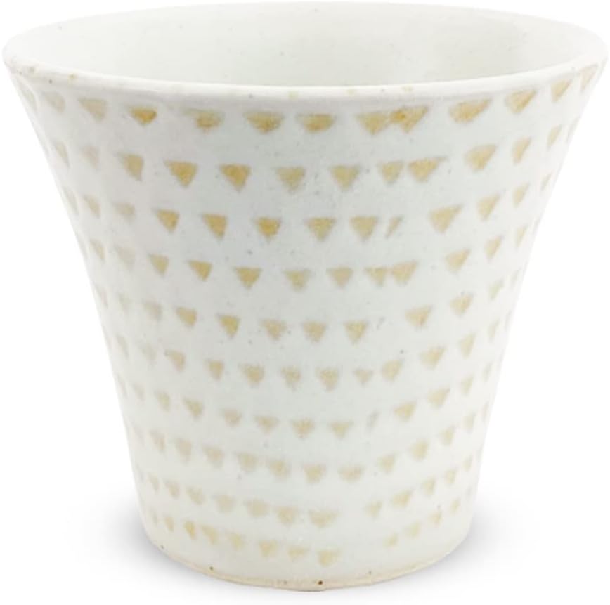 J-kitchens PNO604467 Dinner Tea Cup, 4.1 fl oz (140 cc), Hasami Ware, Made in Japan, Powdered Canna, Yellow