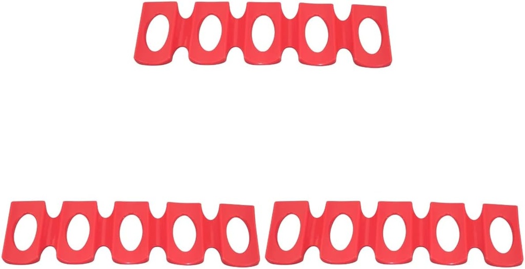 DECHOUS 3pcs Silicone Can Rack Mat Flexible Beverage Holder for Refrigerator Dining Table and Pantry Storage Lightweight Easy to Clean Foldable Design Random Color