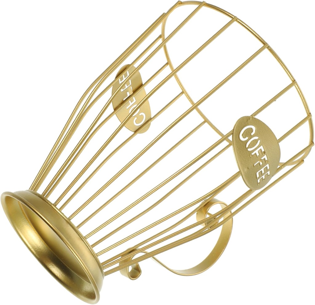 Coffee Storage Basket Iron Display Basket Large Capacity Holder Home Cafe Decor