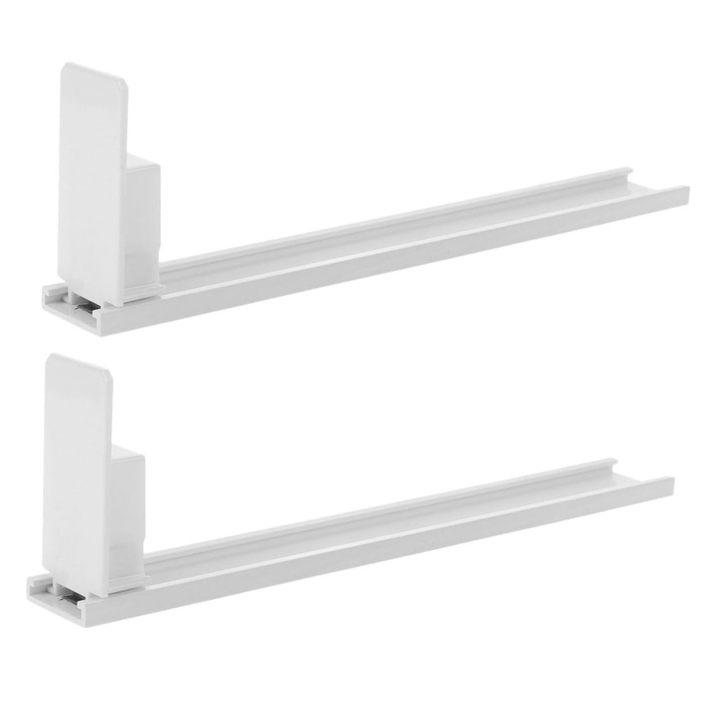 2pcs Soda Can Dispenser Adjustable Pusher Glide for Refrigerator Self-Pushing Drink Organizer for Efficient Beverage Storage Kitchens and Convenience Stores