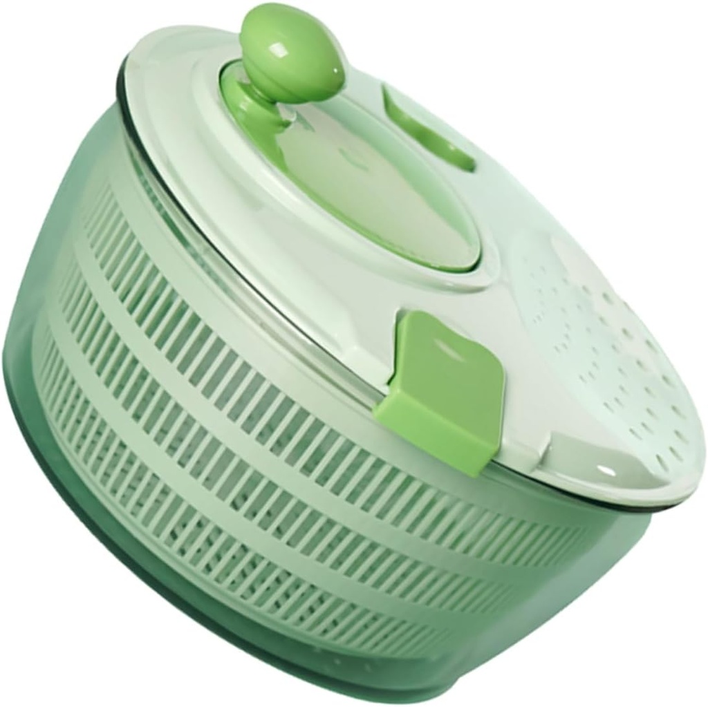 LIFKOME Rotary Handle Salad Washer Vegetable Dryer Fruit Washer Dryer Lettuce Drainer Strainer for Fruits