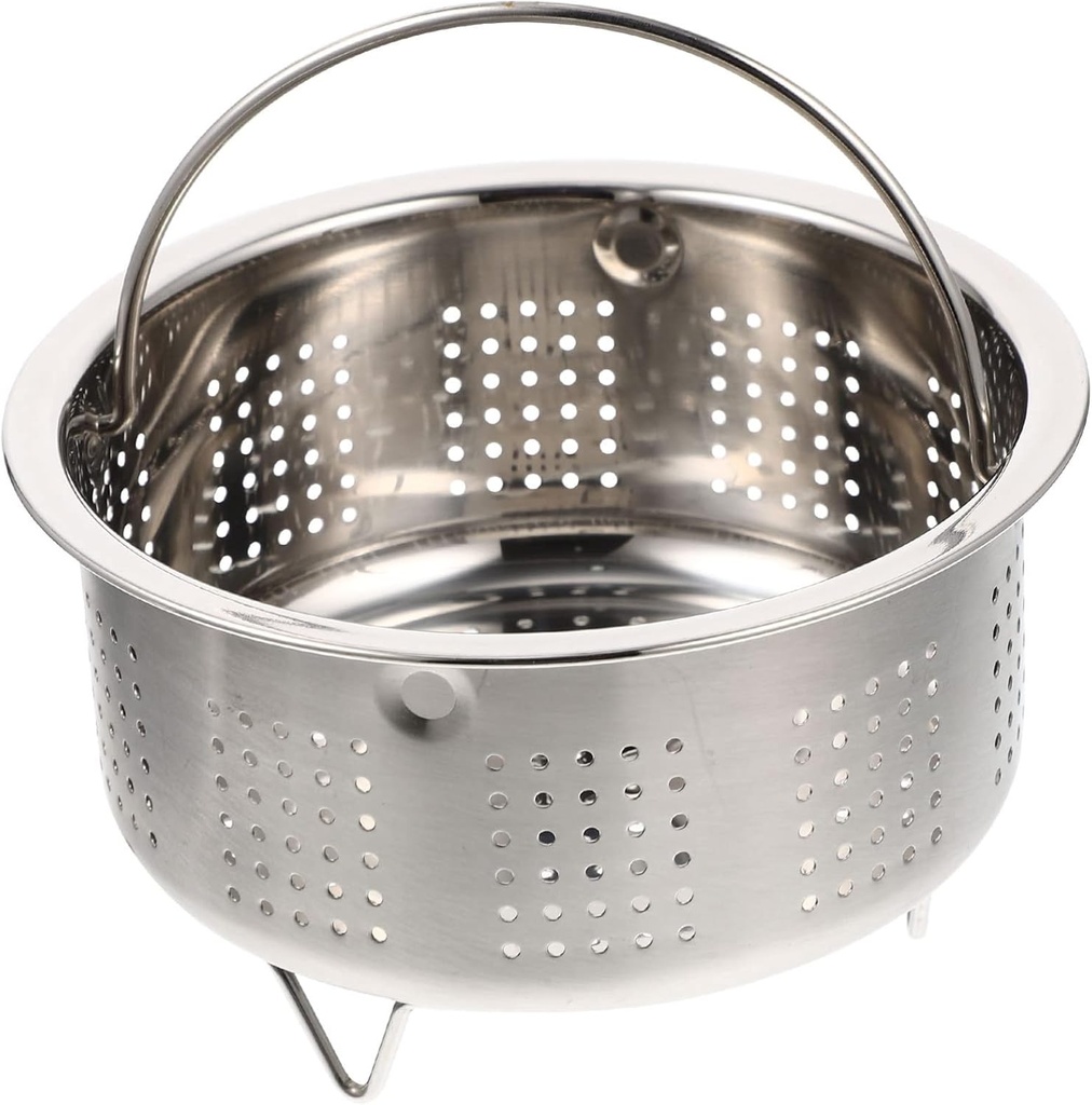 UPKOCH Multi-function Stainless Steel Vegetable Steamer Basket for Dumplings Rice Seafood and More Kitchen Accessory Easy to Clean