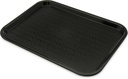 Carlisle FoodService Products CT121603 Café Standard Cafeteria / Fast Food Tray, 12" x 16", Black