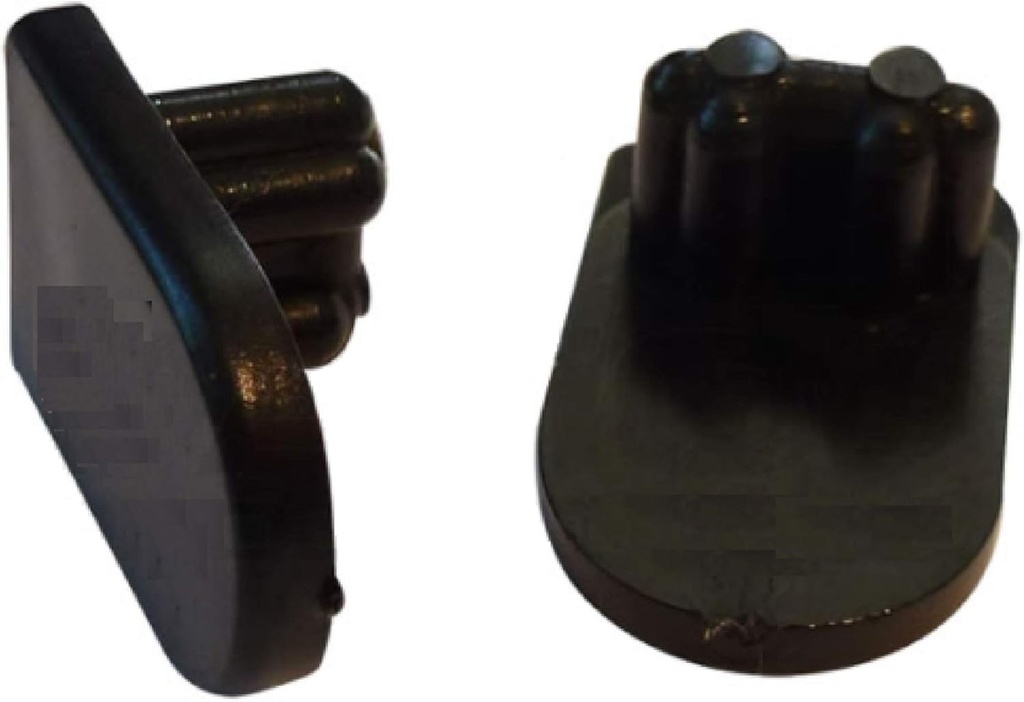 30-310B - 1/2 Oval Sling Insert for Sling Chair Replacement End Caps - 1-1/8" L x 3/4" W - Black Patio Furniture End Caps (10 pcs)