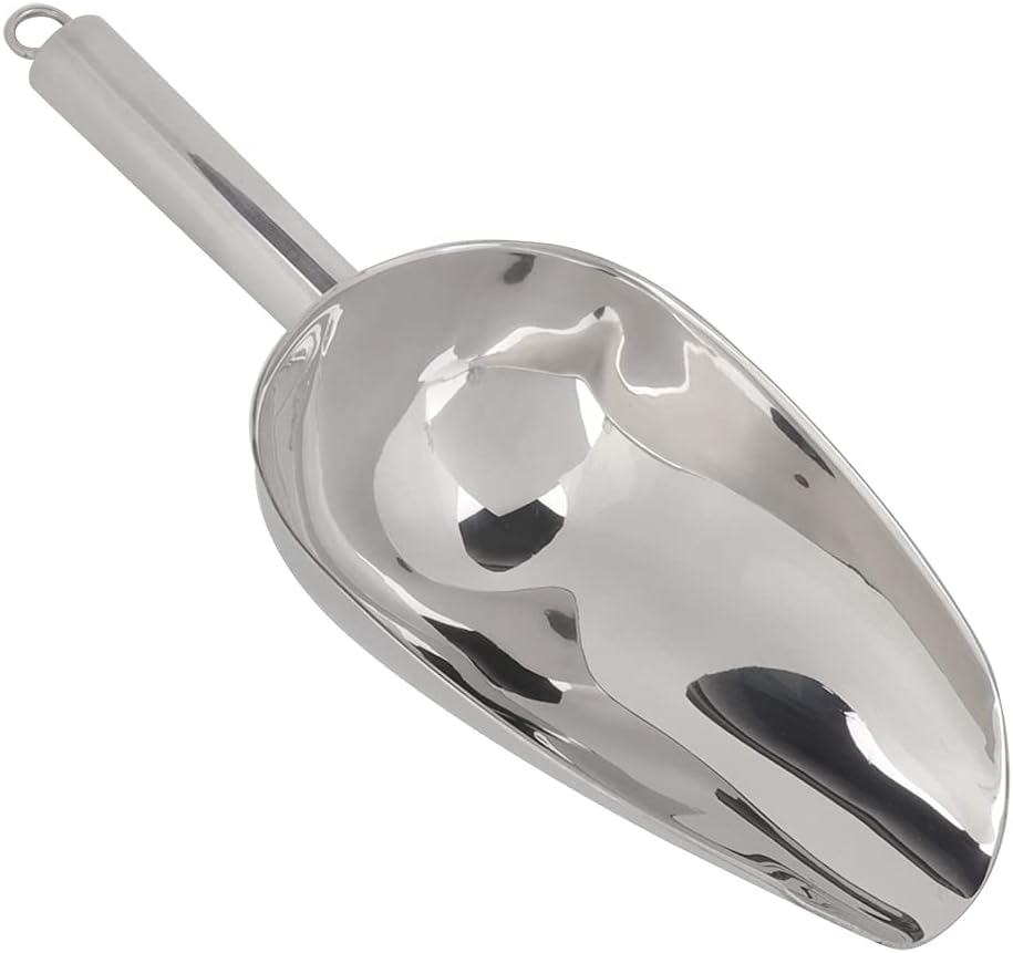 Ice Food Scoop Coffee Beans Dried Fruit Shovel Premium Anti Wear Ergonomic Handle Design for Kitchen Home Bar Party 8oz 12oz 18oz 24oz 38oz (12oz)