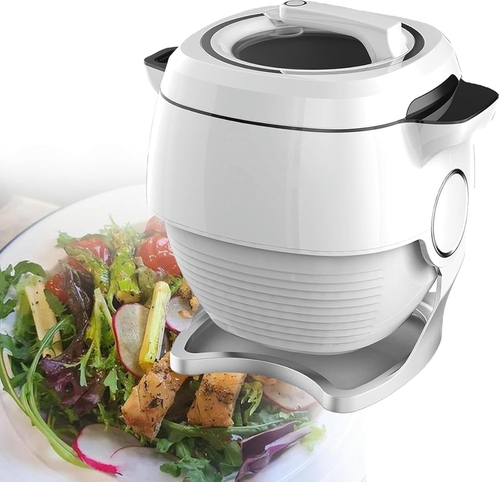 Automatic Cooking Machine, 2000W Food Processor 360 ° Automatic Rotation,5-6L Intelligent Cooking Robot for Stir Frying, Stewing, Cooking, and Soup Making