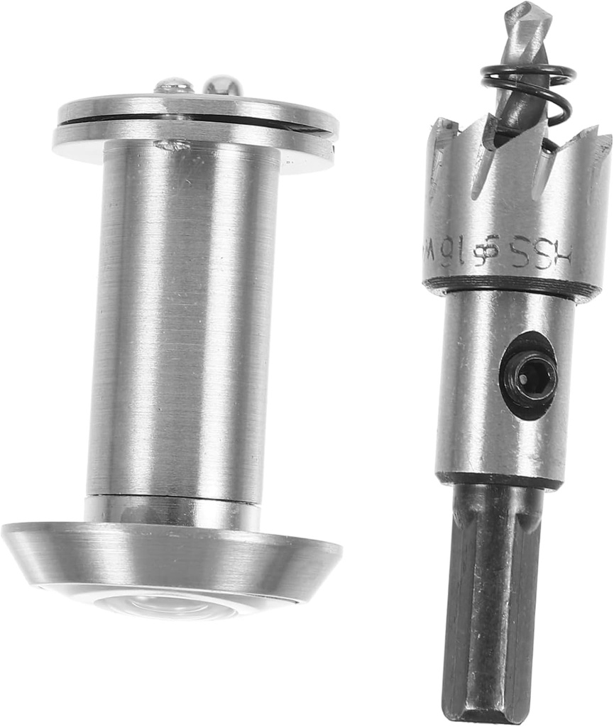 1set Door Peephole Viewer Drill Bit Privacy Kit for Home Office and Hotel Use Metal Security Accessory for Entry Doors