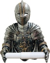 Statue Knight Single Roll Tissue Holder Wall Mounted Toilet Paper Dispenser Gothic Bathroom Decorative Paper Towel Holder