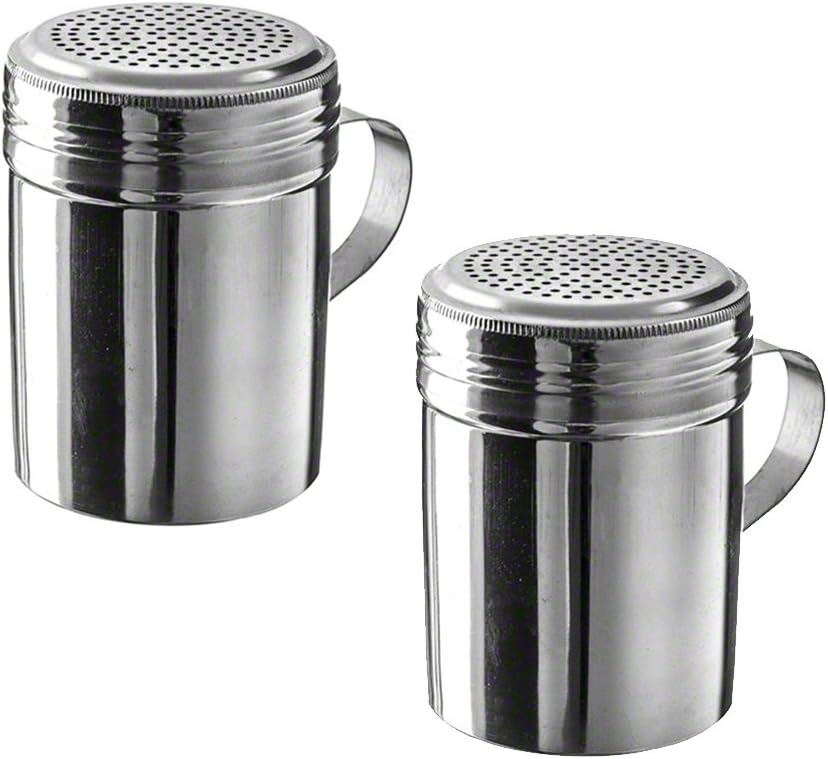 10 oz Stainless Steel Dredge with Handle (Pack of 2)
