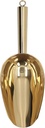 Stainless Steel Ice Scoop, Small Ice Scoop for Freezer Metal Food Scoop Beach Shovel for Kitchen Bar Party Wedding Pet Dog Food Ice Bucket (Gold)