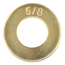 5/8" (50 Pack) Grade 8 SAE Washer, Thru-Hardened, Yellow Zinc by Makers Bolt