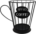 Coffee Pods Holder Coffee Capsules Storage Basket Kitchen Counter Storage Holders for Espresso Capsules (Small) -Black
