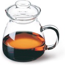 Simax Glassware 20 Oz. Glass Teapot | Short Spout, Microwave and Stovetop Safe, Heat, Cold, and Thermal Shock Resistant Borosilicate Glass, Makes a Stunning Presentation