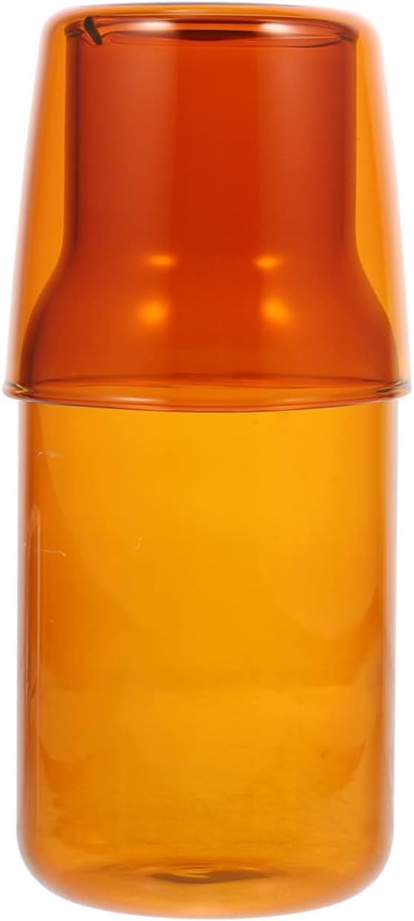 1set High Borosilicate Glass Juice Jugs Elegant Fruit Infuser Kettle for Parties Iced Tea Homemade Drinks for Home Office Decor