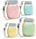 Bakerpan Stainless Steel Mason Jar Cookie Cutters, Jar Shape Cutter Set of 4 (3.5 Inch & 4.5 Inch)