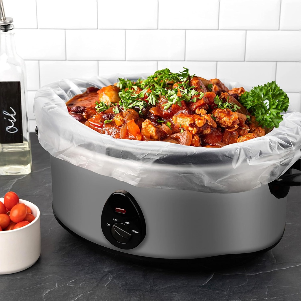 Slow Cooker & pot Liners Fits 7-8 Quarts, Extra Large Pot Liners SIZE: 13'' x 21'' x 4'' Inches, 4" Gusset Bottom, Extra Large Pot Liners, 20 pack