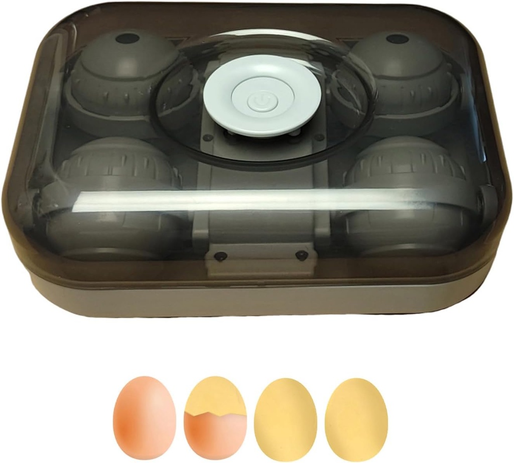 Electric Golden Egg Maker, 4-at-a-Time Golden Egg Mixer,Yolk White Mixer in Shell ，Horizontal Tray for Easy Loading, Mixes Perfectly Every Time, Rechargeable.