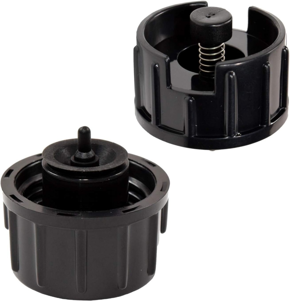 HQRP 2-Pack Bottle Valve Cap Compatible with Bemis Essick Air AirCare 4D6-800, 4D7-300, 4D7-800, 4DTS 300, 4DTS 400, 4DTS 900 Console Humidifiers, Part 1980 1B5060000 Replacement