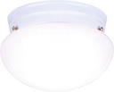 Westinghouse Lighting 6661100 Two-Light Flush-Mount Interior Ceiling Fixture, White Finish with White Glass