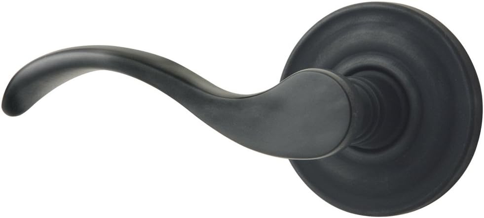Baldwin 5455.102.LDM Wave Left Hand Dummy Lever Entry Set, Oil Rubbed Bronze