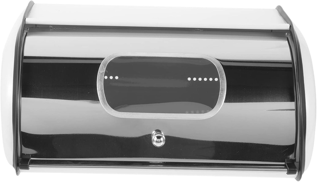 Multi Function Stainless Steel Bread Holder Stylish Kitchen Bread Box for Countertop Storage for Home Bakery Shop Capacity Design for Snacks Kitchenware