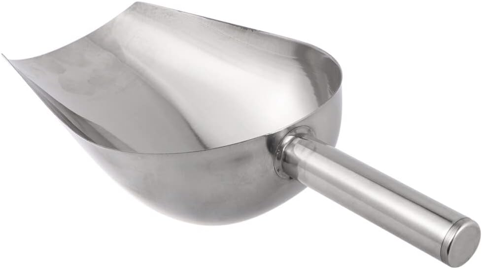 Homoyoyo Multipurpose Shovel Ice Scoop Grain Scoop Rice Food Metal Shovel Stainless Steel
