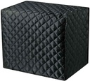 Bread Maker Cover 17x11x15 Inches, Clip Cotton Polyester Quilted Toaster Oven Dust Cover for Protect your Bread Machine or Kitchen Small Appliances, Hands or Machine Washable (Black)