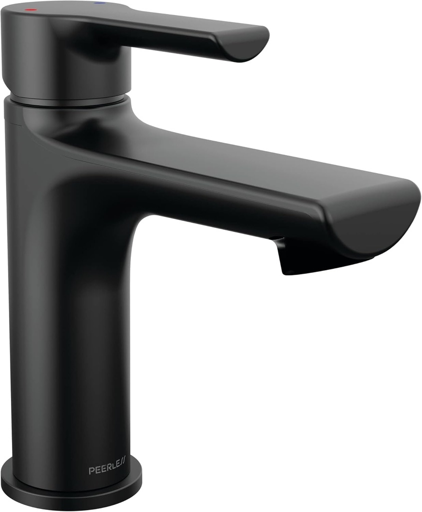 Peerless P1513LF-BL Flute Bathroom Faucet, Matte Black