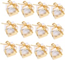 12pcs Pvc Cupcake Boxes with Ribbon Transparent Cake Packaging for Weddings Parties Birthdays and More