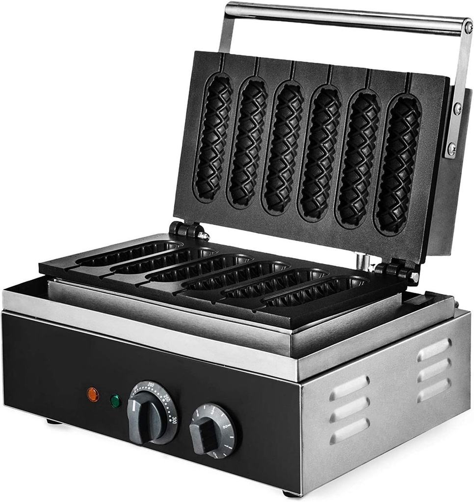 Yaufey Double Plate Comercial Belgian Waffle Maker Stainless Steel