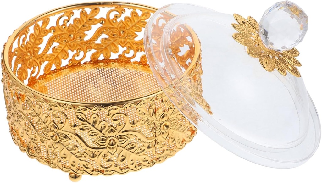 ABOOFAN Vintage Style Candy Jar Cookie Jar Lid Snacks Holder Small Containers Tea Sugar Canister