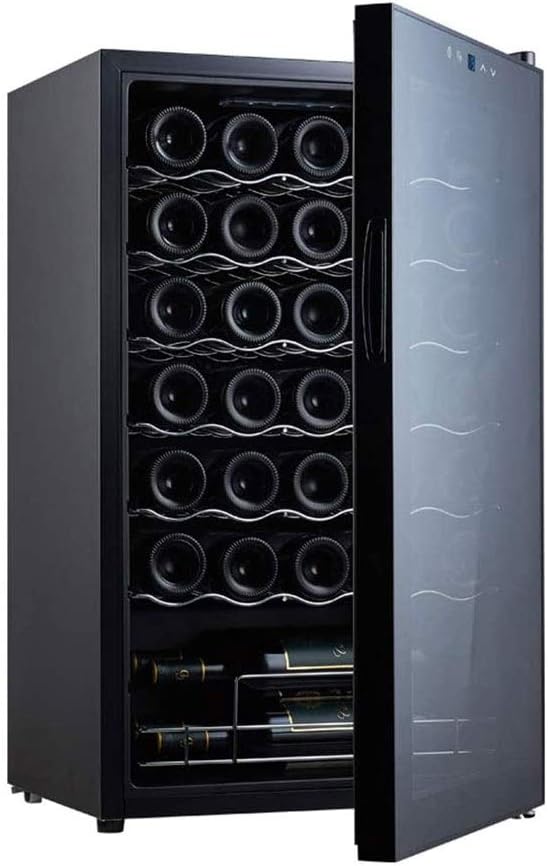 34 Bottle Compressor Wine Cooler Refrigerator with LCD Display, Large Freestanding Wine Cellar