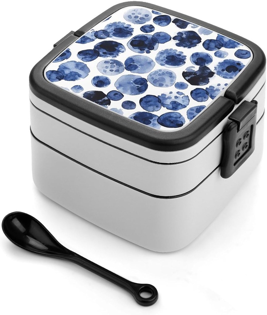 Bento Lunch Box for Women Lunch Containers for Adults Light Gray Shade Double Layered Lunchbox Large Capacity Bento Box with Cutlery for Work Picnic Camping Travel