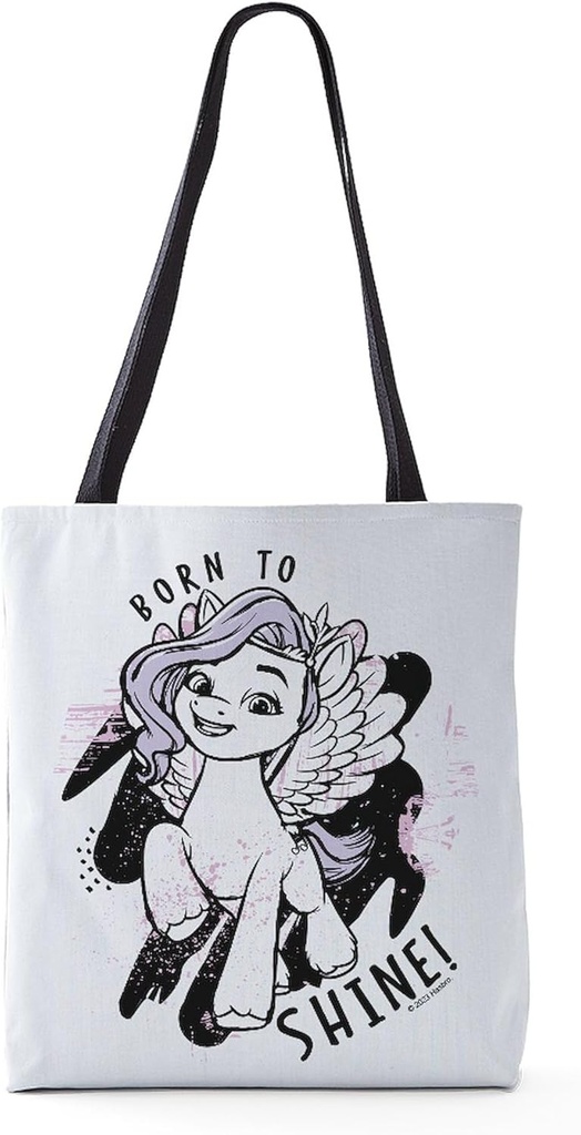 CafePress MLP Born To Shine 18"x18" Reusable Grocery Shopping Sling Tote Bag